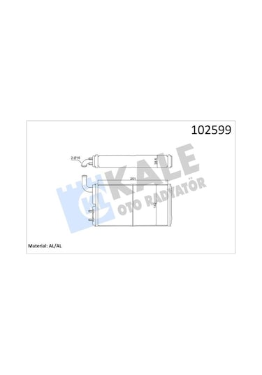 Kale 0181832al Kalorifer Radyatörü Brazıng Versiyonu Kl271100 Fıat ...