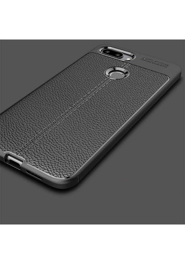 Xiaomi Mi 8 Lite Kılıf Deri Tarzı Niss Silikon Case