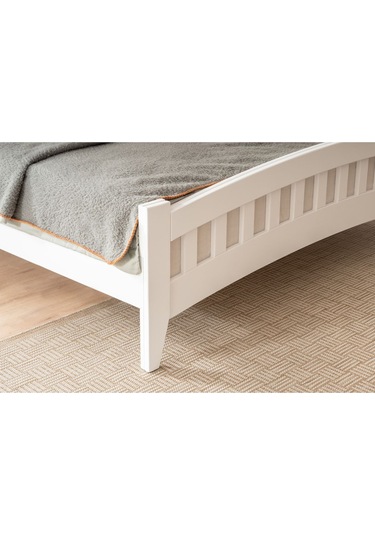 Lrya Modern İnci Beyaz Çift Kişilik Karyola