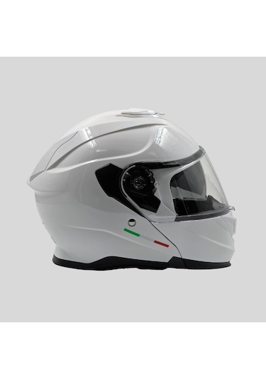 Arwic AR935 Parlak Çene Açılır Ece-R 22.06 Motosiklet Kaskı Beyaz