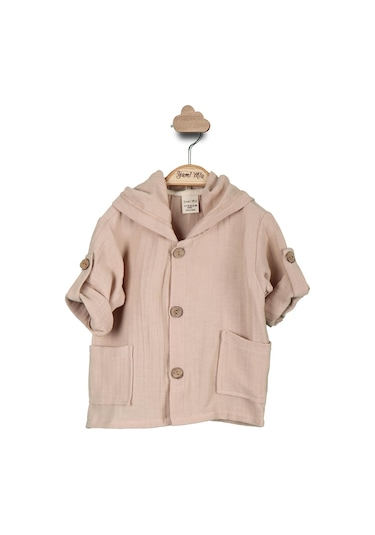 Kapüşonlu Müslin Hırka 001