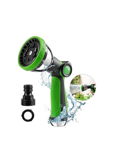 Trendooze Bahçe Hortumu Nozul Püskürtücü, 10 Desen, Başparmak Kontrol, Kapalı Vana, Bahçe Sulama Diğer
