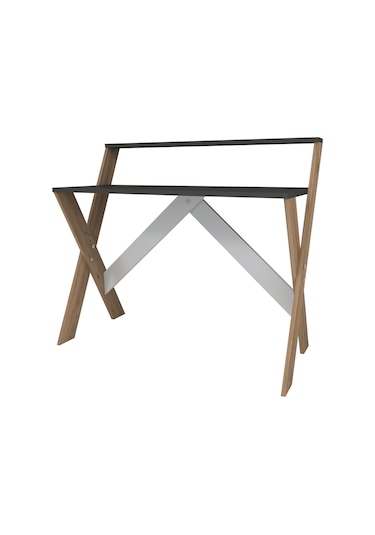 X Ayaklı Ders Çalışma Masası50x90 Cm Antrasit & Çam Antrasit - Ceviz