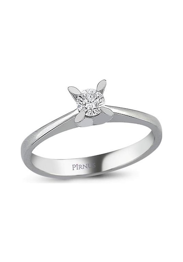 Pirnus Diamond Tektas Yüzük 14 Ayar Altın Gramı : 2.33