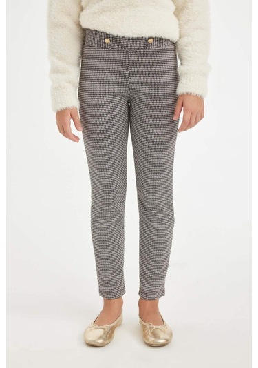 DeFacto Kız Çocuk Basic Düz Standart Boy Tayt D3236A824WNBN323