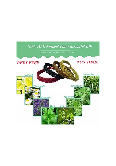 Lemestar 12 Adet Çift Renkli Deri Uyumlu Sivrisinek Kovucu Bileklik - Çocuk Ve Yetişkinler İçin Esnek Tasarım