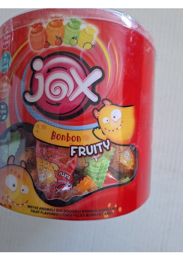 Jox Fruıty Meyve Aromalı Sıvı Dolgulu Bonbon Şeker 1 Kg