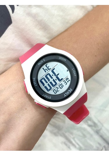 Penly Su Geçirmez Dijital Çocuk Kol Saati 348 Model Kırmızı +4 Renk Kronometre-alarmlı 5atm