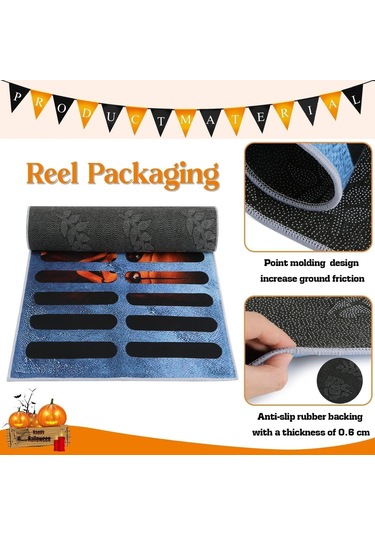 Moveevo 3d Halloween İllüzyon Palyaço Paspası - Su Emici Hızlı Kuruyan Çift Taraflı Kaymazsız - 40x60 Cm Diğer