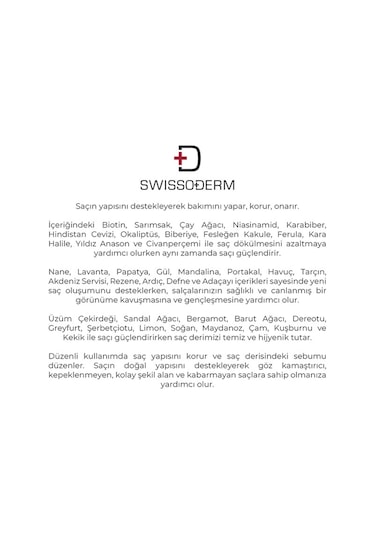 Swissoderm Dökülme Karşıtı Şampuan 300 ML