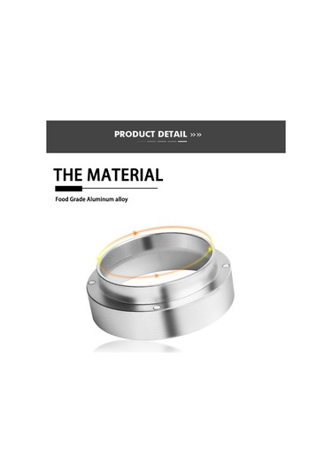 Gümüş İ Cafilas Dlbfq Anti-damla Kullanışlı 304 Paslanmaz Çelik Dozaj Halkası 51mm 53mm 58mm Huni Kahve Aracı Filtresi Breville Delongh Giselle 51mm