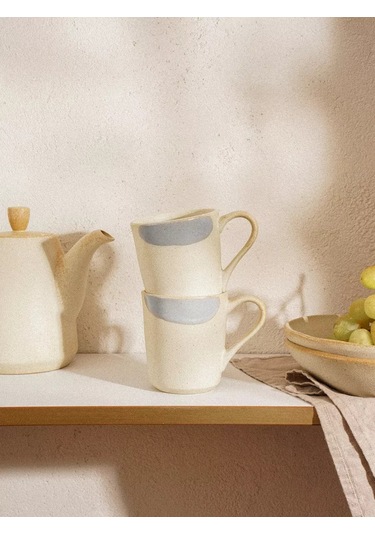 Sl Home Çay Ve Kahve Fincanları 2 Adet 400 Ml Porselen Hediye 216990431 Bej