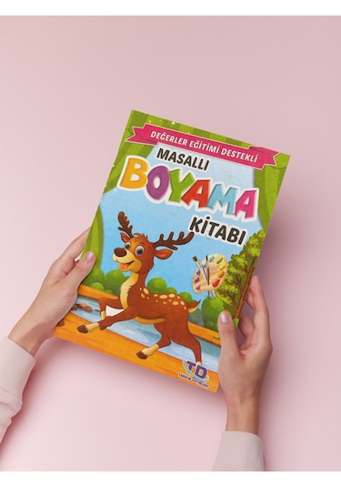 Değerler Eğitimi Destekli Masallı Boyama Kitapları 5'li Takım