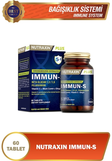 Nutraxin Immun-s Vitamin Takviyesi 60 Tablet-