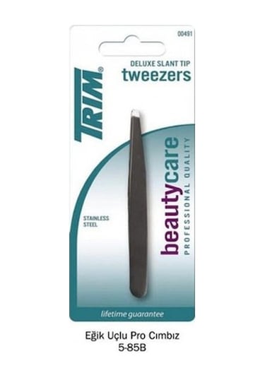 Trim Deluxe Eğik Uçlu Pro Siyah Cımbız 00491