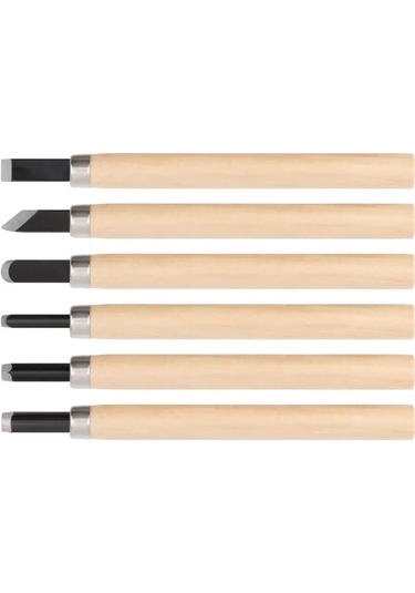 Fıt Fınch Industrıal Tools Fıt Ahşap Oyma Dolapları L 135 Mm 6'lı Set, Bilenmiş 162347963