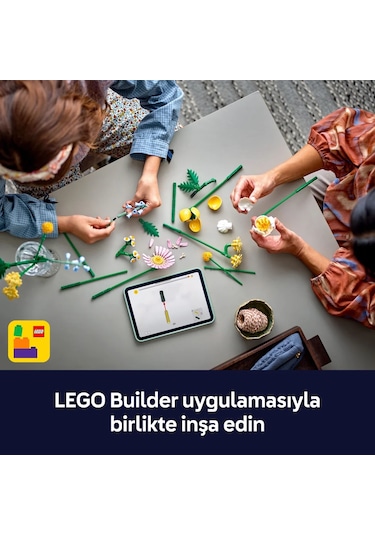 LEGO® Botanicals Küçük Sarı Buket 10347 - 9 Yaş ve Üzeri için Yaratıcı Dekoratif Çiçek Buketi Yapım Seti (373 Parça)