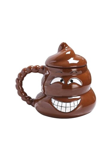 Komik Adam Kupalar Kaka Kupa, Seramik Kahve Kupa Style1