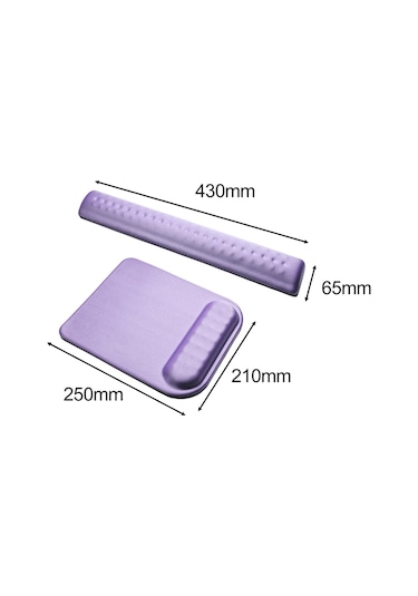Suntek Klavye Mouse Pad Bilek Desteği Fareler Masaüstü Mor