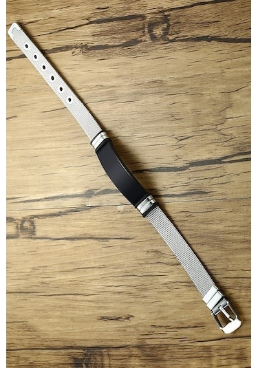 Kişiye Isimli Hasır Kemer Kordon Çelik Erkek Bileklik Scb13S Çok Renkli