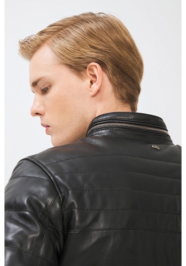 Drake Siyah Deri Mont 111528 001