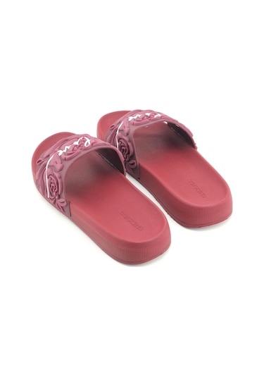 Gezer Kadın Yazlık Rahat Taban Ev Bahçe Günlük Terlik - Bordo