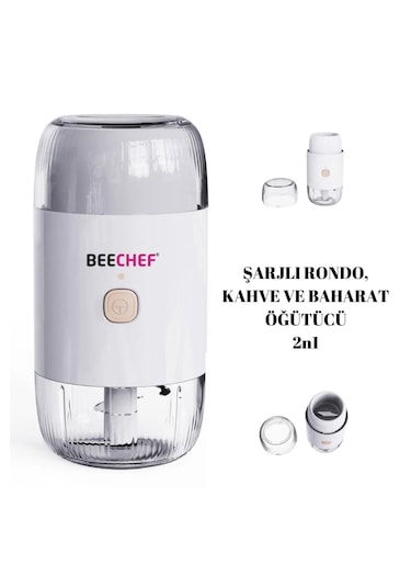 Beechef Şarjlı Rondo - Kahve & Baharat Öğütücü