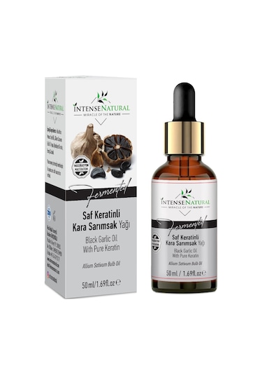Intense Natural Saf Keratinli Kara Sarımsak Yağı 50 ML