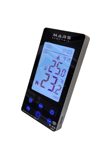 Mars S45 Nem Ölçerli Wifi Kablosuz İnternetli Akıllı Termostat