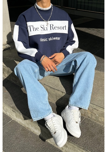 Flaw Basic Baggy Jean Buz Mavi Buz Mavi
