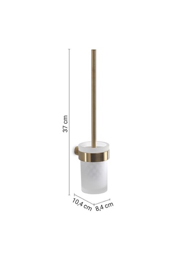 Pirenei Duvara Monte Tuvalet Fırçalık - Mat Altın