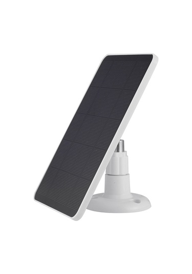 Shineyee Güvenlik Kamerası Güneş Paneli 4w 5v - Abss Malzeme, Monokristal Silikon, 360 Dönebilen, Micro Usb+type C, 3m Kablolu, Beyaz - 1 Set