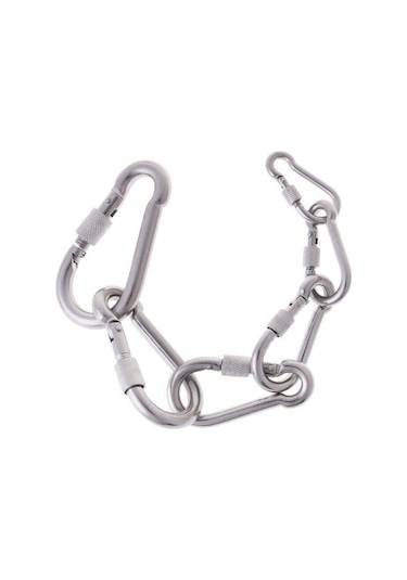 Kilitli Karabina Yaylı Galvanizli 6-8-10-12Mm Ölçü Adet Seçenekli