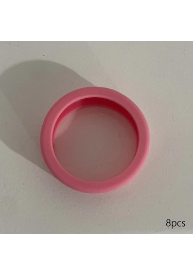 Homyl 8 Adet Bagaj Tekerlekleri Kapakları 2.09 '' Çap Pembe Pembe