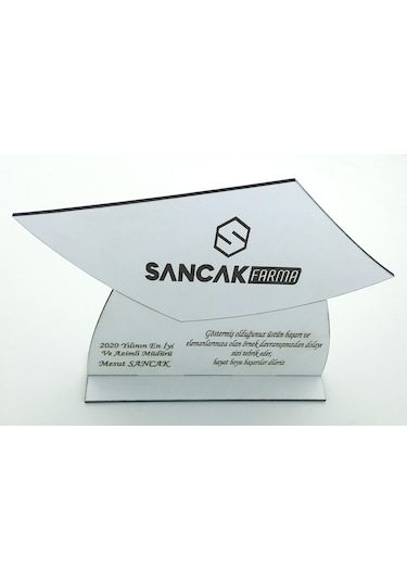 Ödül Derece Başarı Anı Hediye Plaketleri Beyaz