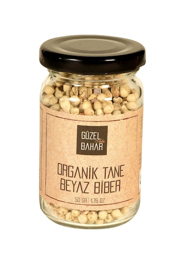 Güzel Ada Gıda Organik Tane Beyaz Biber 50 G