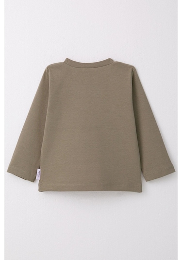 Breeze Erkek Çocuk Uzun Kollu Tişört Basic 1-4 Yaş, Haki Yeşil-haki Yeşil Haki Yeşil