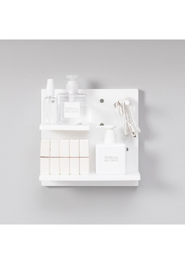 Plastik Delik Kurulu Duvar Rafı Depolama Rafı Organizatör Ev Mutfak Yatak Odası Asılı Duvar Pegboard Depolama Rafı Odası Dekor