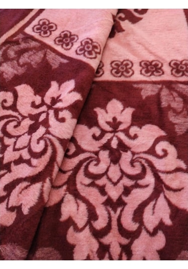 Algelsineve Pembelim Çift Kişilik Lüks Peluş Uşak Battaniyesi Pembe