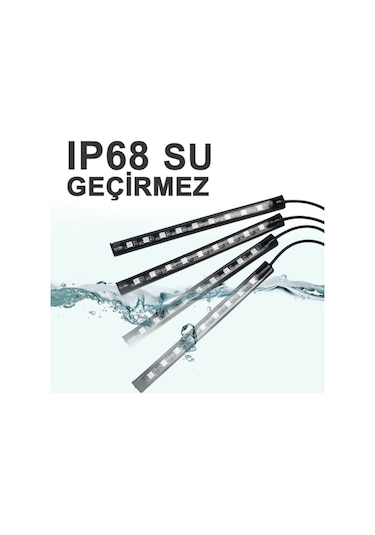 Eraks Usb Girişli 12 Led Ayak Altı Led Sese Duyarlı Kumandalı