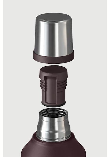 Stevig 1 Camper Klasik Kulplu Sızdırmaz Çelik Termos 2.2 Lt Dark Plum St-262 Bordo