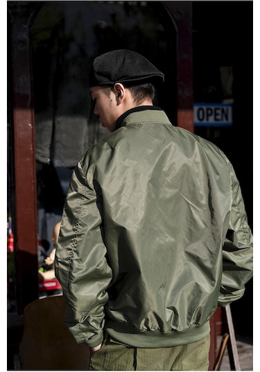 Edwardest Hava Kuvvetleri Ma1 İlkbahar Ve Sonbahar İnce Pilot Ceket Naylon Beyzbol Ceketi Pembe