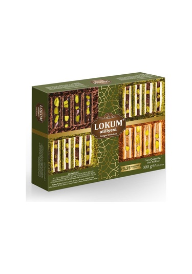 Sultan Pastası 300g Antep Fıstıklı&bisküvi Ve Kakaolu Fındık Kremalı Sultan Lokum & Türk Kahveli, Antep Fıstıklı, Kakaolu Fındık Kremalı Lokum