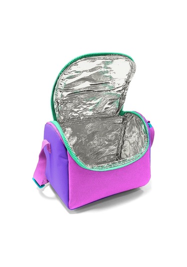 Coral High Kız Çocuk Termoslu Beslenme Çantası - Mor Yeşil Pembe Çok Renkli, Kız Çocuk Mor - Yeşil - Pembe
