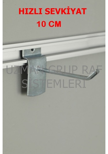 Uzmangrupraf Uzman Grup Raf Kanallı Pano Kancası-10 Cm - 50 Adet
