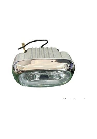 Sis Lambası Beyaz Cam  Metal Nikelaj Çerçeveli