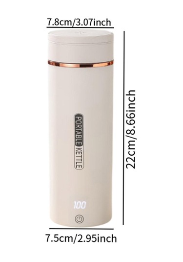 Homyl Taşınabilir Elektrikli Su Isıtıcısı Kapak-çevirin Beyaz Diğer