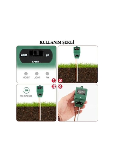 Tfa Dostmann 48.1000 Toprak Nem. Ph Ve Işık Ölçer 3'Ü 1 Arada
