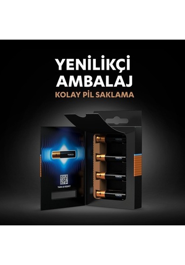 Duracell Optimum 1.5 Volt Alkalin Aaa 4 Lü İnce Kalem Pil Mx2400