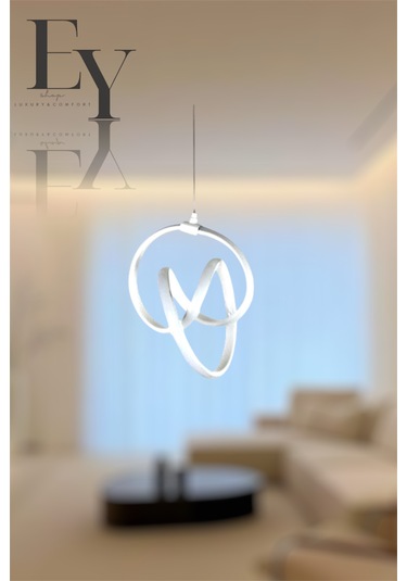 Ey Shop Beyaz Venüs Model 3 Renk Led Beyaz&sarı&günışığı Avize Beyaz